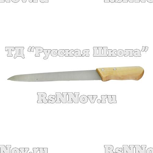 Нож для мяса 260/390 мм "Гастрономические" дерев. ручка, упак. 10 шт., арт. С-182/С-182б