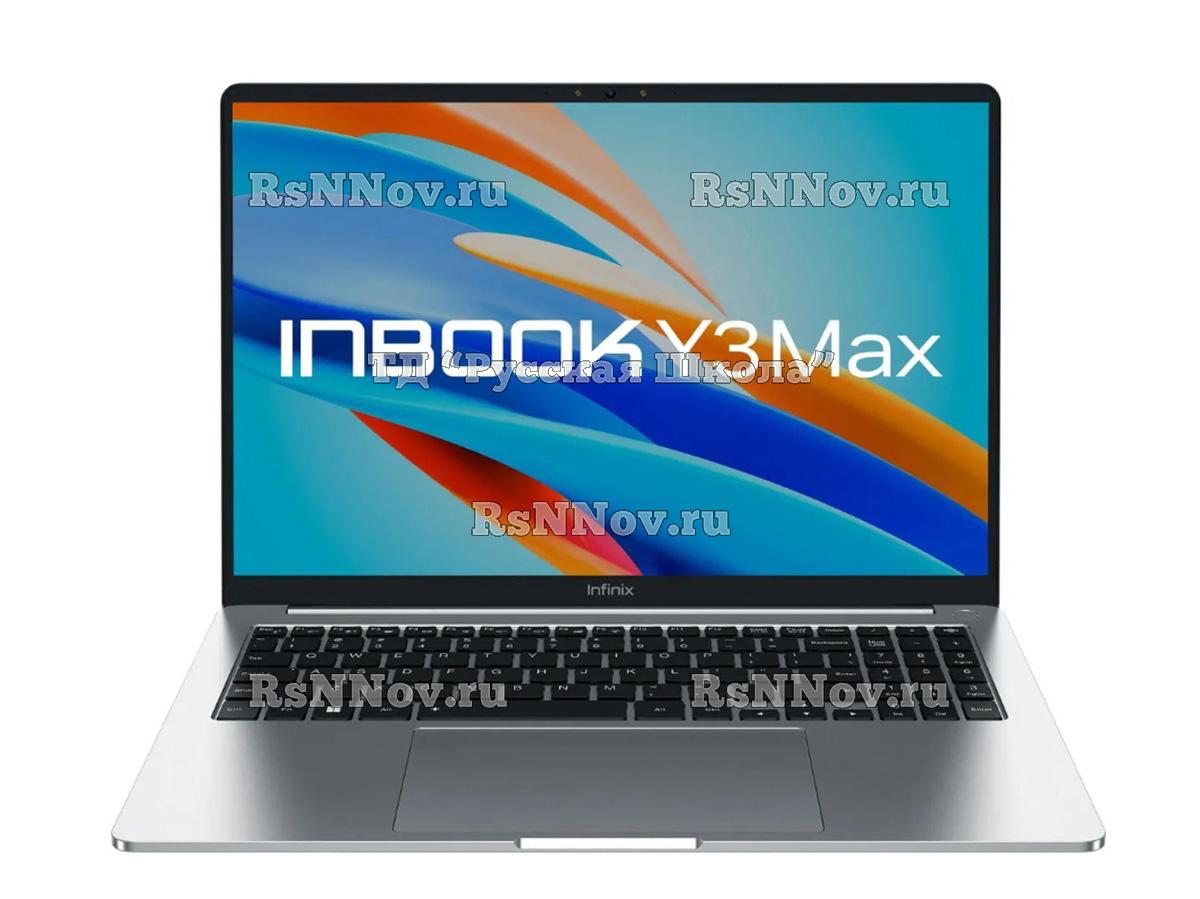 Ноутбук INFINIX Inbook Y3 Max YL613 71008301533, 16", IPS, Intel Core i3 1215U 1.2ГГц, 6-ядерный, 8ГБ LPDDR4x, 512ГБ SSD, Intel UHD Graphics, Windows 11 Home, серебристый