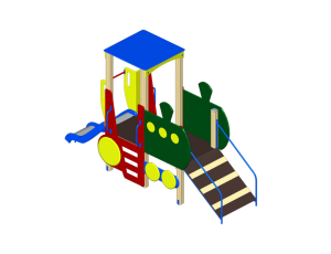 Детский игровой комплекс «Паровозик» ДИК 1001 H=750