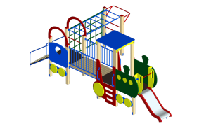 Детский игровой комплекс «Паровозик» ДИК 1004 H=750
