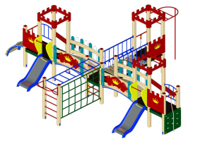 Детский игровой комплекс «Королевство» ДИК 1505 H=750
