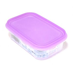 Контейнер для пищевых продуктов пластиковый 0,5 л, крышка сиреневая, арт.4311734, в упак. 40 шт.