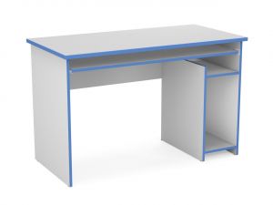 Стол компьютерный СтК-1200 (ст. Серая, кр. Голубая)