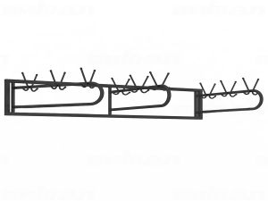 Вешалка настенная 18 крючков