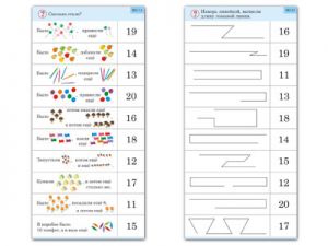 Комплект карточек (10) "Обучающий калейдоскоп. Переход через 10"